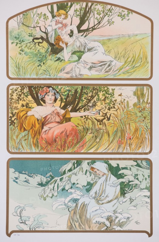 Three Seasons, c. 1898.