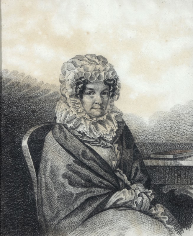 Portrait of Kleopatra Petrovna Nashchokina (1767-1828), née Nelidova, 1820s.