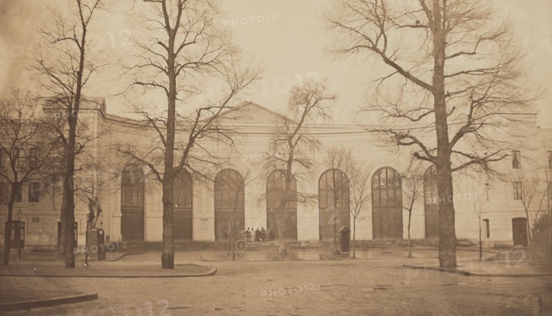 The Exposition Universelle of 1855. Main entrance of the Palais des Beaux-Arts, 1855.