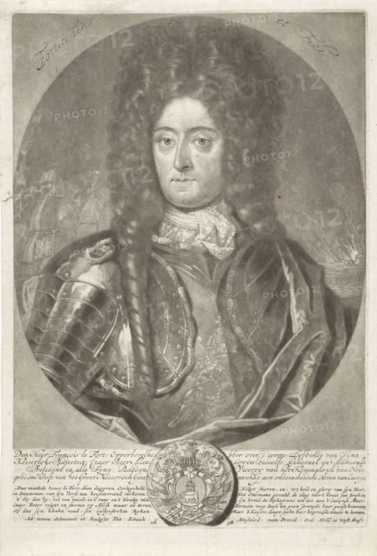 Portrait of general admiral François Lefort (1656-1699), 1698.