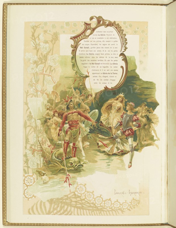 Program for the ballet La Perle by Marius Petipa and Riccardo Drigo, 1896.