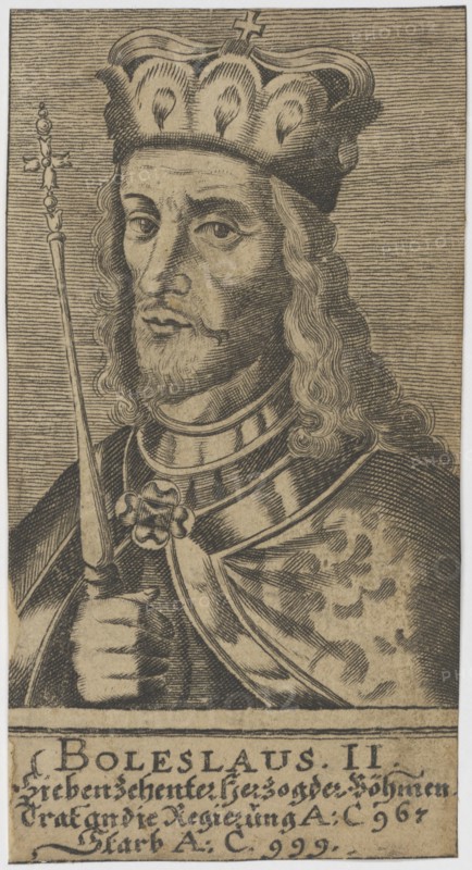 Boleslaus II the Pious, Duke of Bohemia.