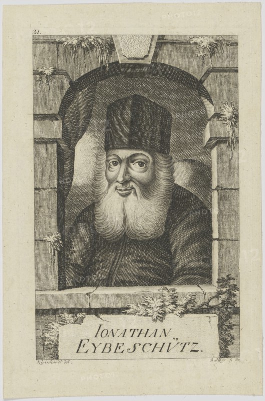Portrait of Jonathan ben Nathan Eybeschütz (1690-1764) , 1772.