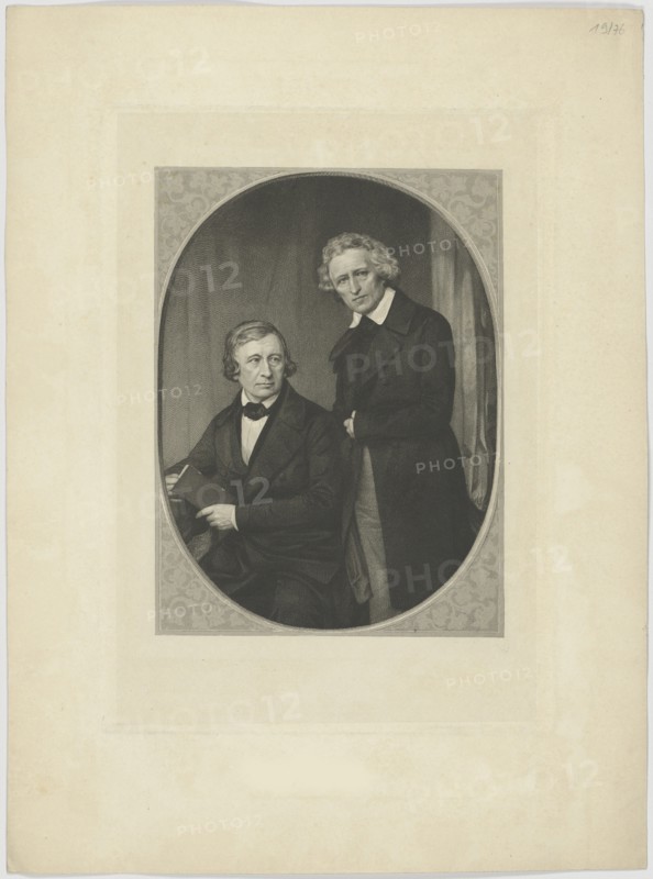 Double Portrait of the Brothers Grimm, ca 1845.
