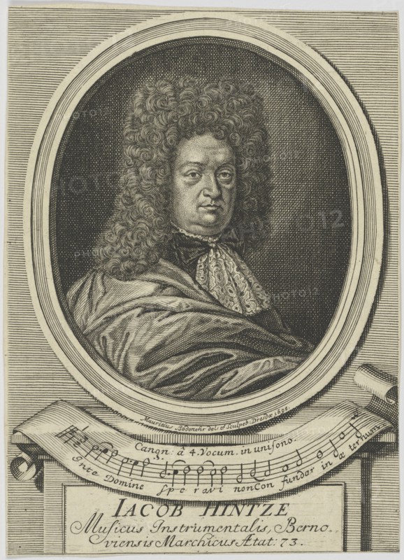 Portrait of Jacob Hintze (1622-1702) , 1695.