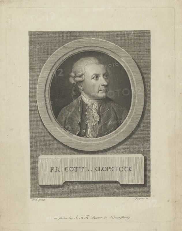 Portrait of Friedrich Gottlieb Klopstock (1724-1803), c. 1790.