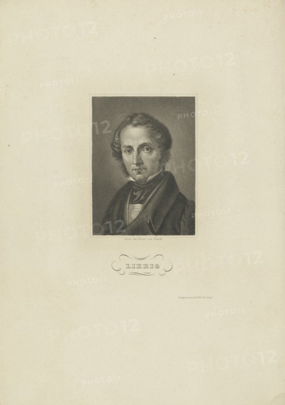 Portrait of the chemist Justus von Liebig, c. 1840.