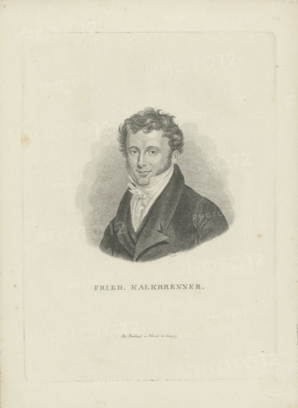 Portrait of the composer Friedrich Kalkbrenner (1785-1849), ca 1821.