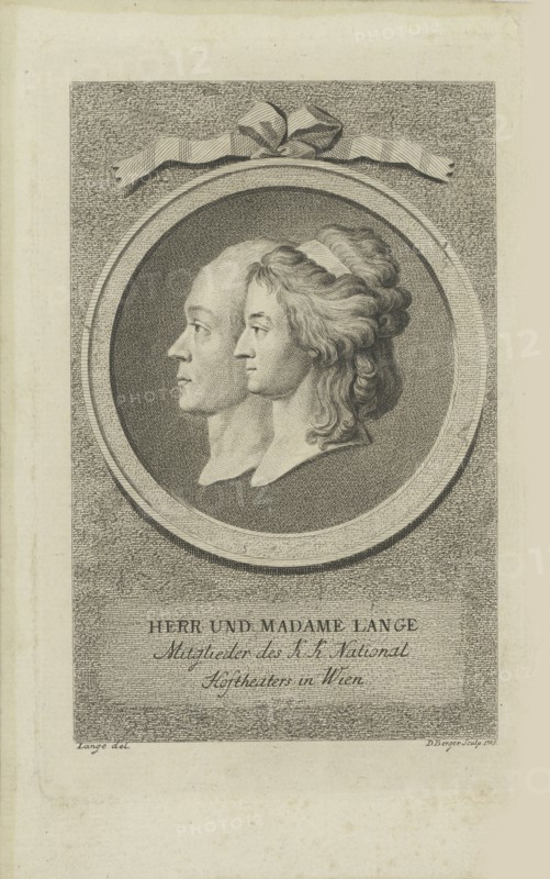 Joseph Lange (1751-1831) and Aloisia Lange, née Weber (1760-1839), 1785.