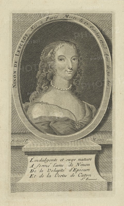 Portrait of Ninon de Lenclos (1620-1705), ca 1730.