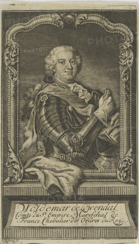 Woldemar Freiherr von Löwendal (1660-1740) , before 1748.