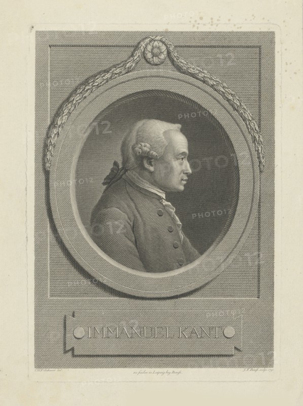 Portrait of Immanuel Kant (1724-1804), 1791.