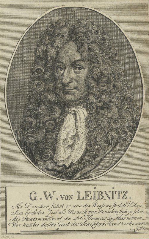 Gottfried Wilhelm Leibniz (1646-1716) , c. 1710.