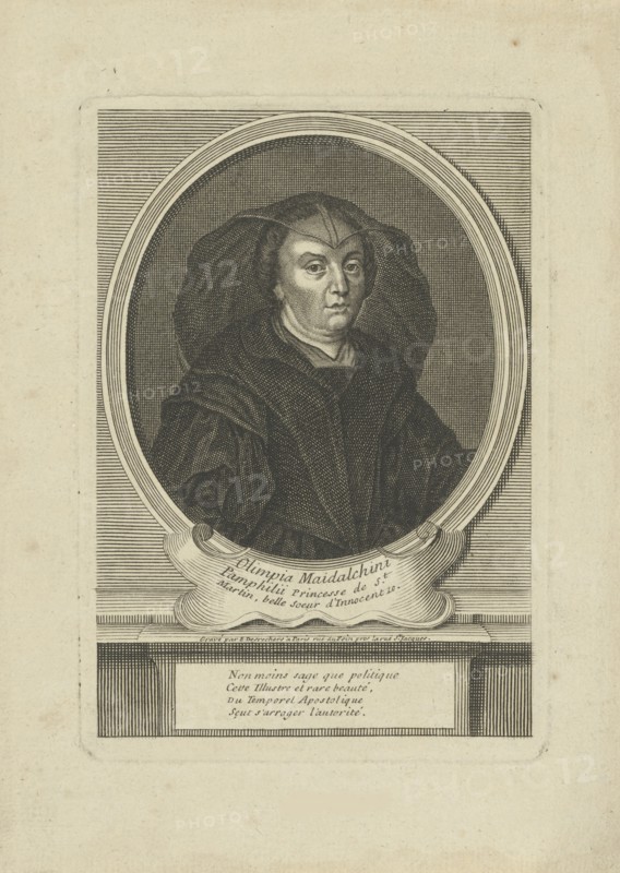 Portrait of Olimpia Maidalchini Pamphilj (1591-1657) , um 1700.