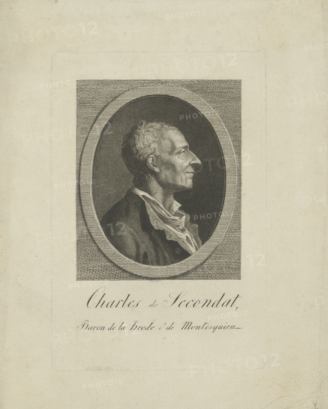 Charles de Secondat, Baron de Montesquieu (1689-1755), c. 1795.