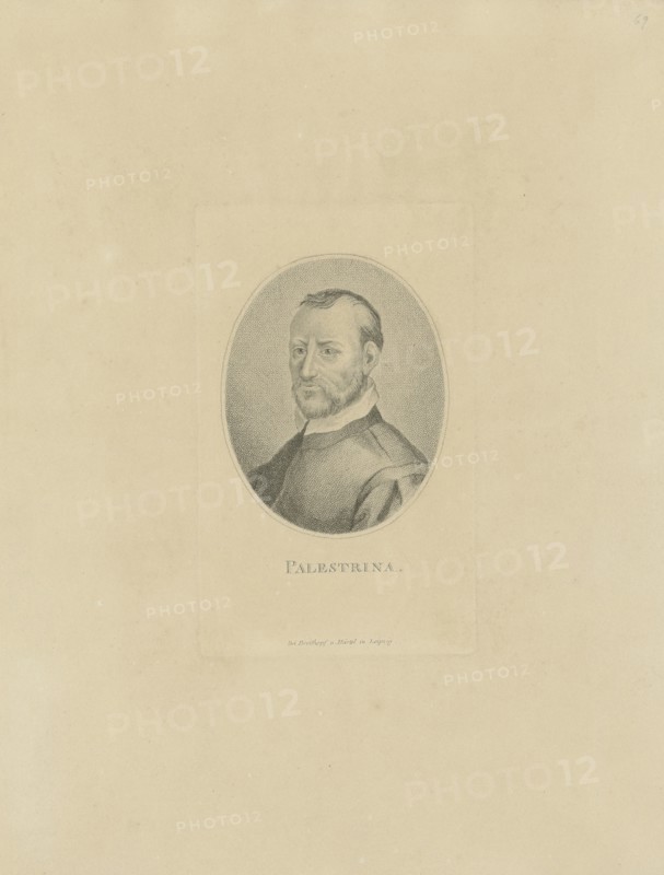 Portrait of the composer Giovanni Pierluigi da Palestrina (1526-1594), c. 1800.