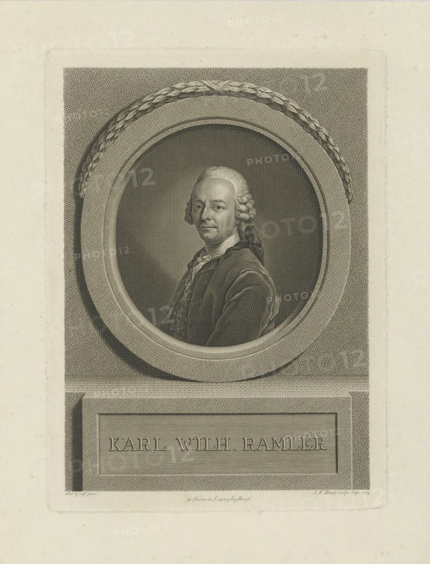 Portrait of Karl Wilhelm Ramler (1725-1798) , 1774.