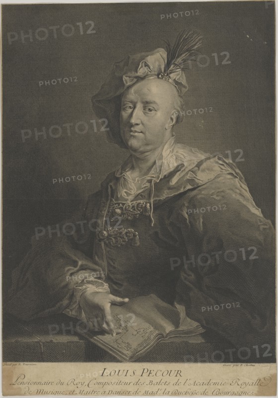 Portrait of the dancer and choreographer Louis Pécour (1653-1729) , ca 1720.