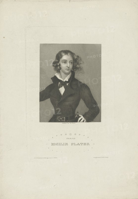 Portrait of Emilia Plater (1806-1831) , ca 1834.