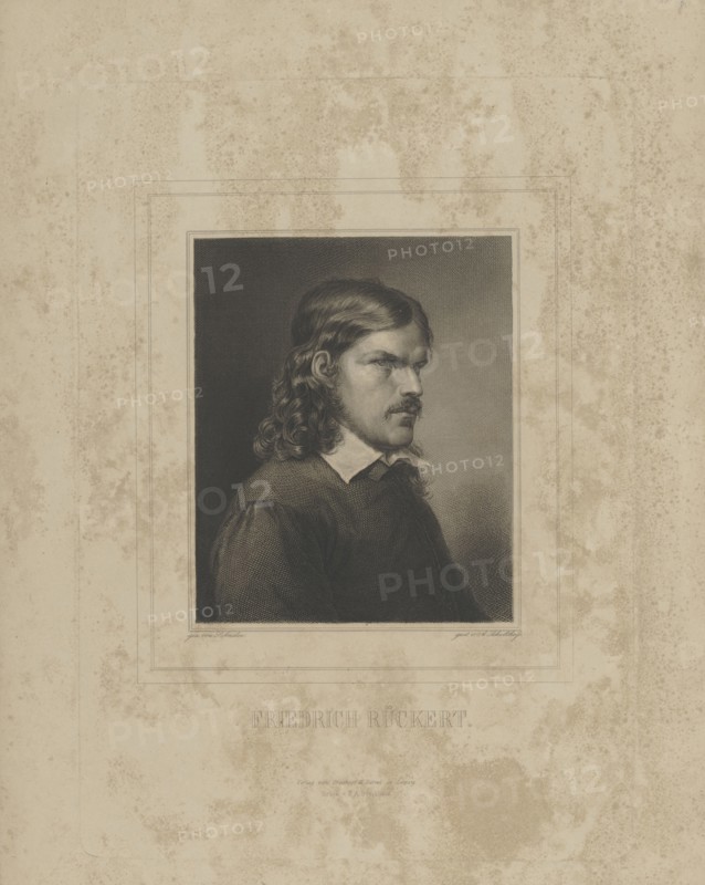 Portrait of Friedrich Rückert (1788-1866) , 1840s.