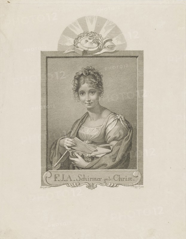 Portrait of the actress Friederike Schirmer, née Christ (1785-1833) , c. 1830.