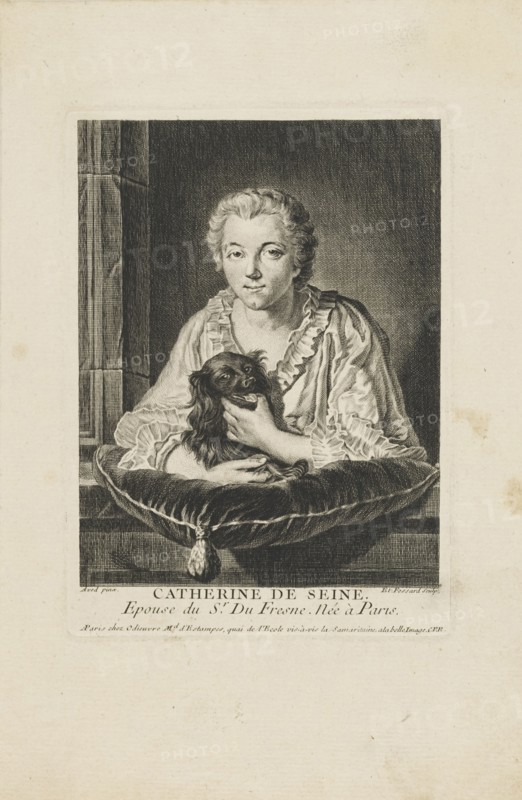 Portrait of the actress Madame Quinault-Dufresne (1705-1767) , c. 1750.