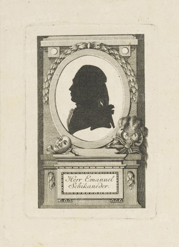 Portrait of Emanuel Schikaneder (1751-1812), c. 1790.