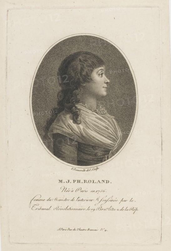 Portrait of Madame Roland (1754-1793), c. 1800.