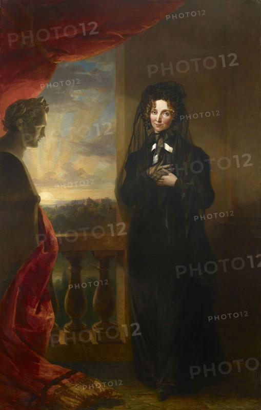 Portrait of Empress Elizabeth Alexeievna (1779-1826) in Mourning Dress, after 1825.