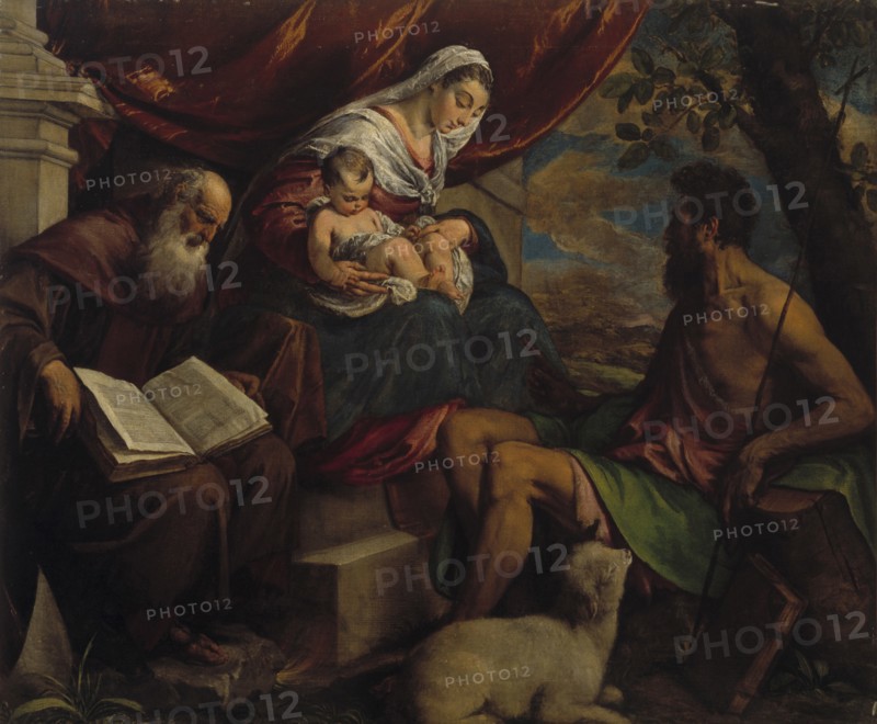 Virgin and Child with John the Baptist and Saint Anthony the Abbot, 1560s.
