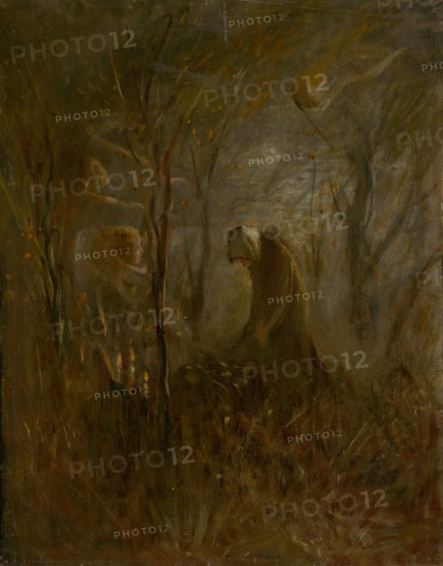 Prayer over the grave, 1895.