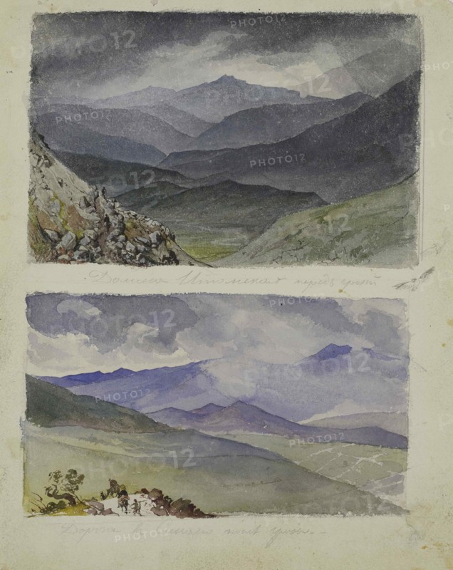 Path to Sinano after the storm, 1835.