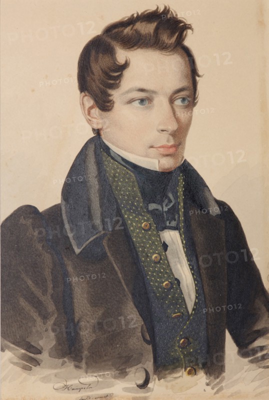 Portrait of Sergei Fyodorovich Plautin (1798-1881), 1830s.