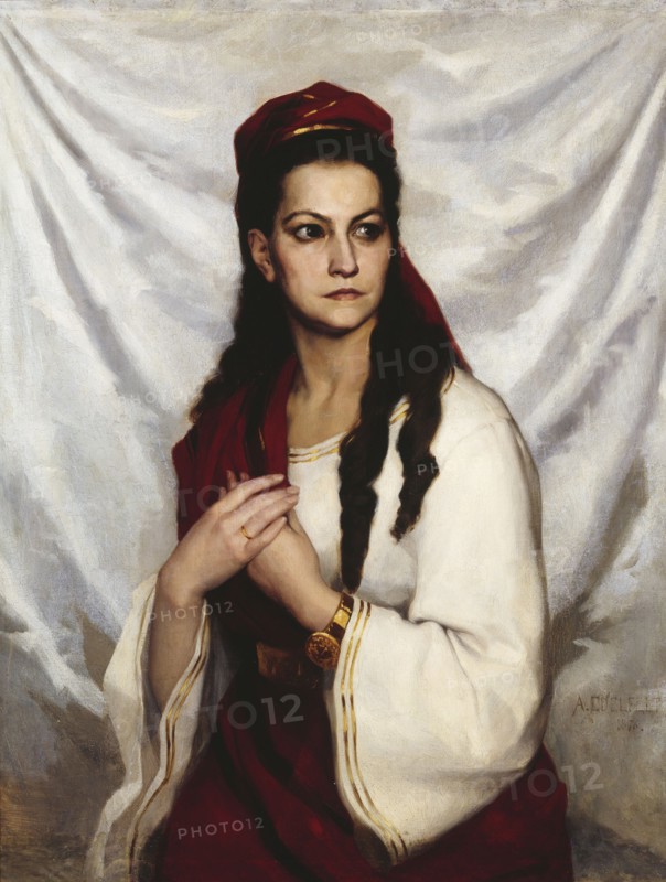 Portrait of the actress Hedvig Charlotta Raa-Winterhjelm (1838-1907), 1876.
