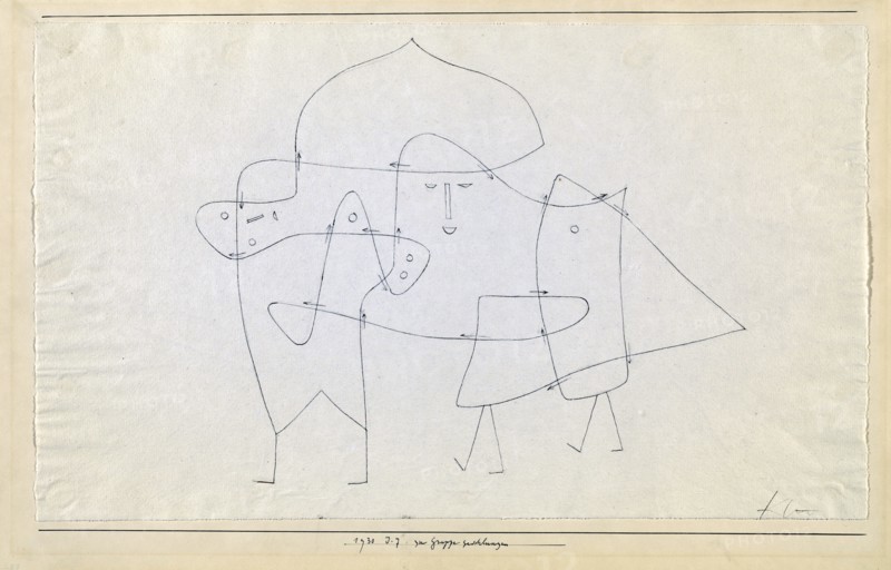 Zur Gruppe geschlungen (Enlacés en un groupe), 1930.
