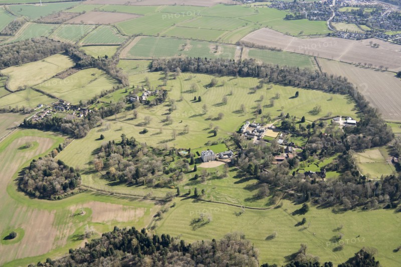 Landscape park at Courteenhall, near Northampton, Northamptonshire, 2018