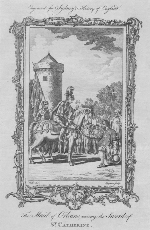 The Maid of Orleans receiving the Sword of St. Catherine', 1773.