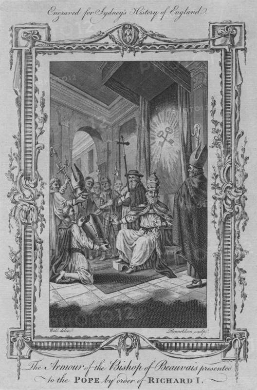The Armour of the Bishop of Beauvais presented to the Pope by order of Richard I', 1773.