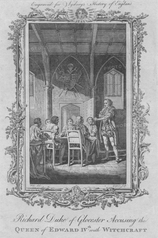 Richard Duke of Gloucester accusing the Queen of Edward IV with Witchcraft', 1773.