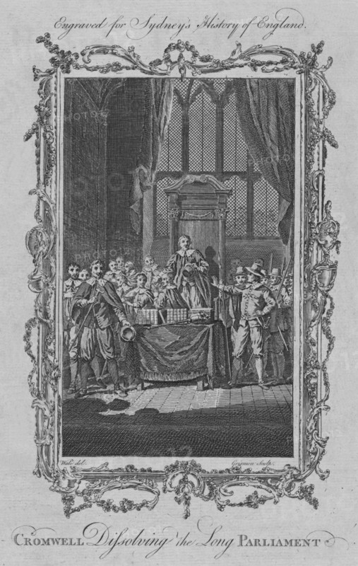 Cromwell dissolving the Long Parliament', 1773.