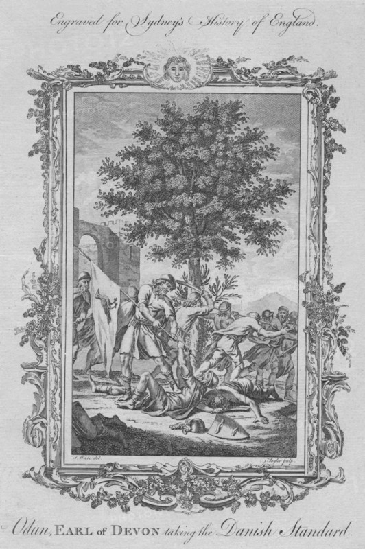 Odun, Earl of Devon taking the Danish Standard', 1773.