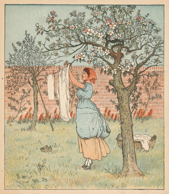 The Maid was in the Garden, Hanging out the Clothes', 1880.