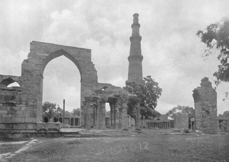 Delhi. - General View of Kutub Mosque and Ruins - ', c1910.