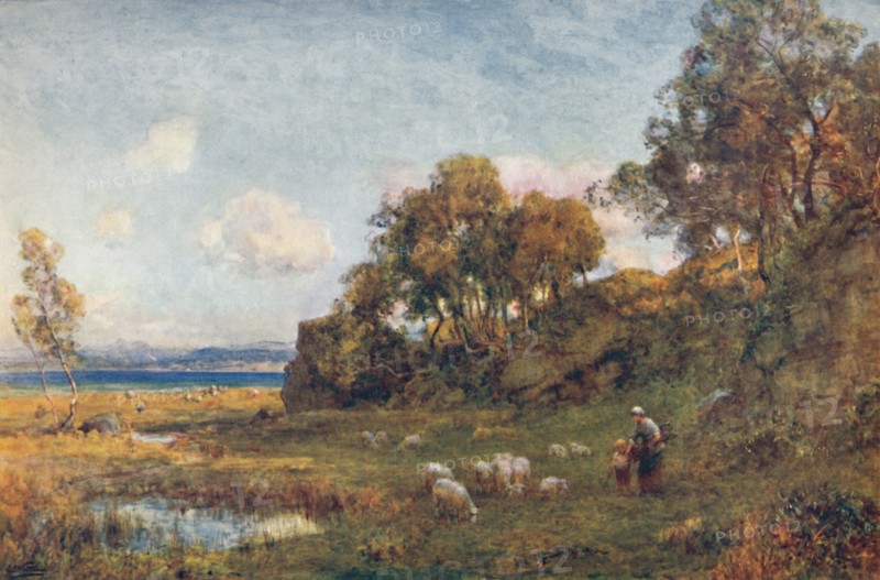 Sheltered Pastures', c1900.