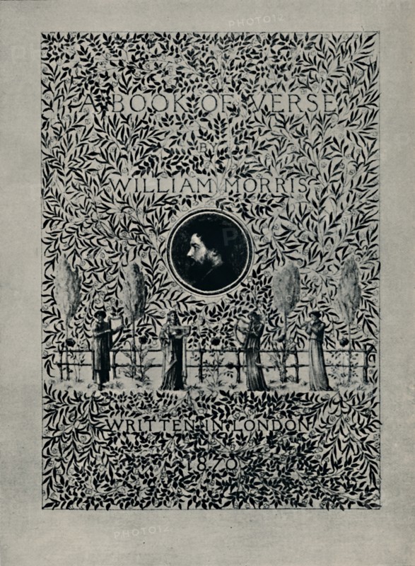 Title-page to "A Book of Verse", by William Morris', 1870.