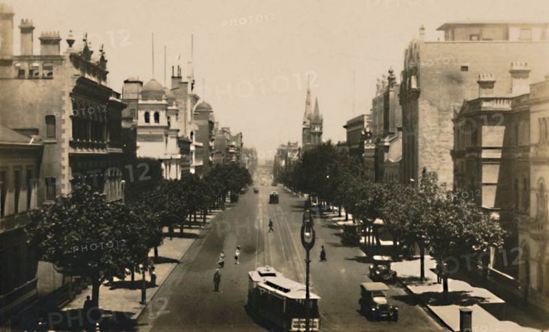 Collins Street, Melbourne, Australia, c1920s.