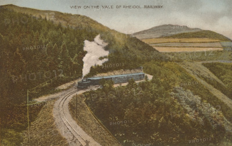 View on the Vale of Rheidol Railway', early 20th century.