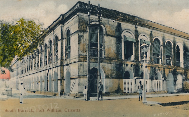 South Barrack, Fort William, Calcutta', late 19th-early 20th century.