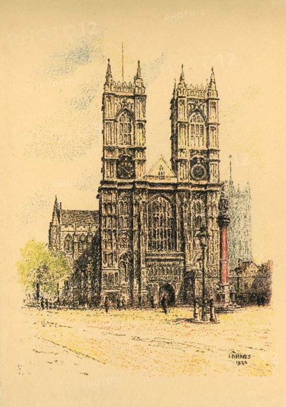 Westminster Abbey', 1924.