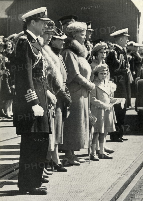 Queen Mary sets off to visit Canada, 1939, (1951).